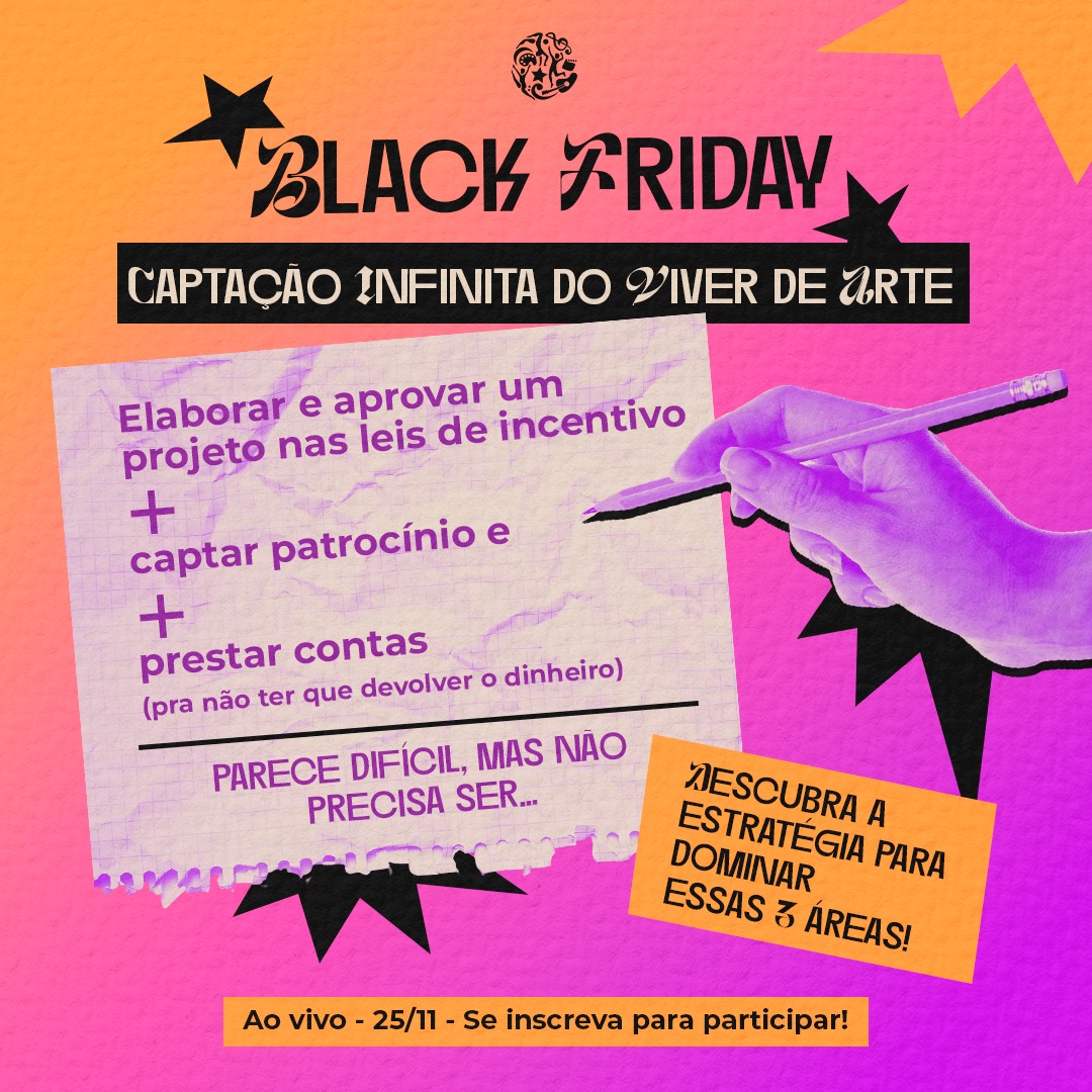 Captação Infinita Viver de Arte - Oferta Black Friday